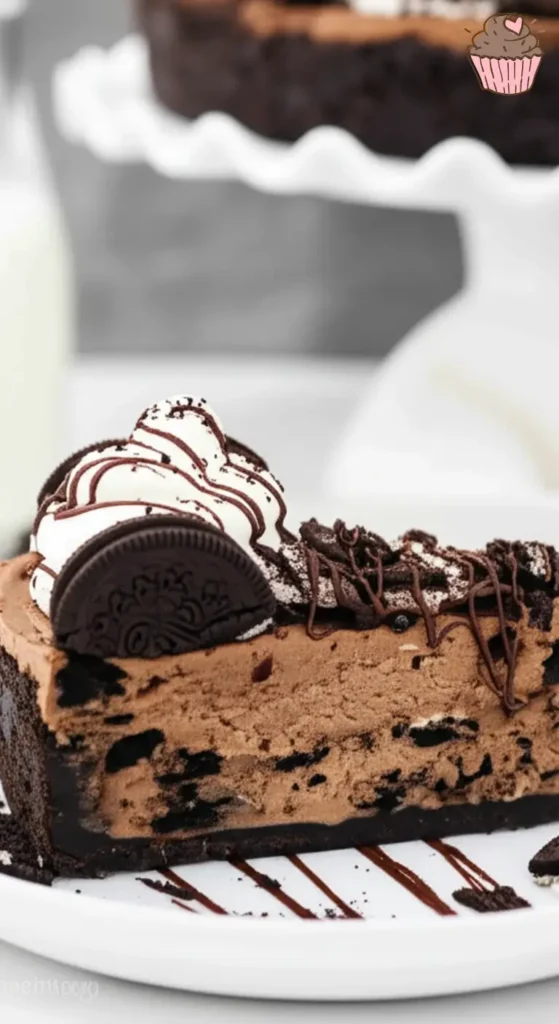 No Bake Chocolate Cheesecake with Oreo Crust