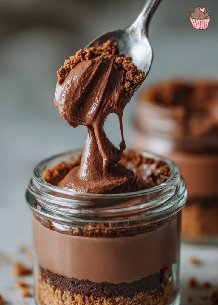 No Bake Chocolate Cheesecake Jars