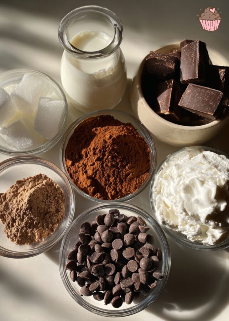 A decadent swirl of whipped cream on top of the finished double chocolate chip frappuccino.