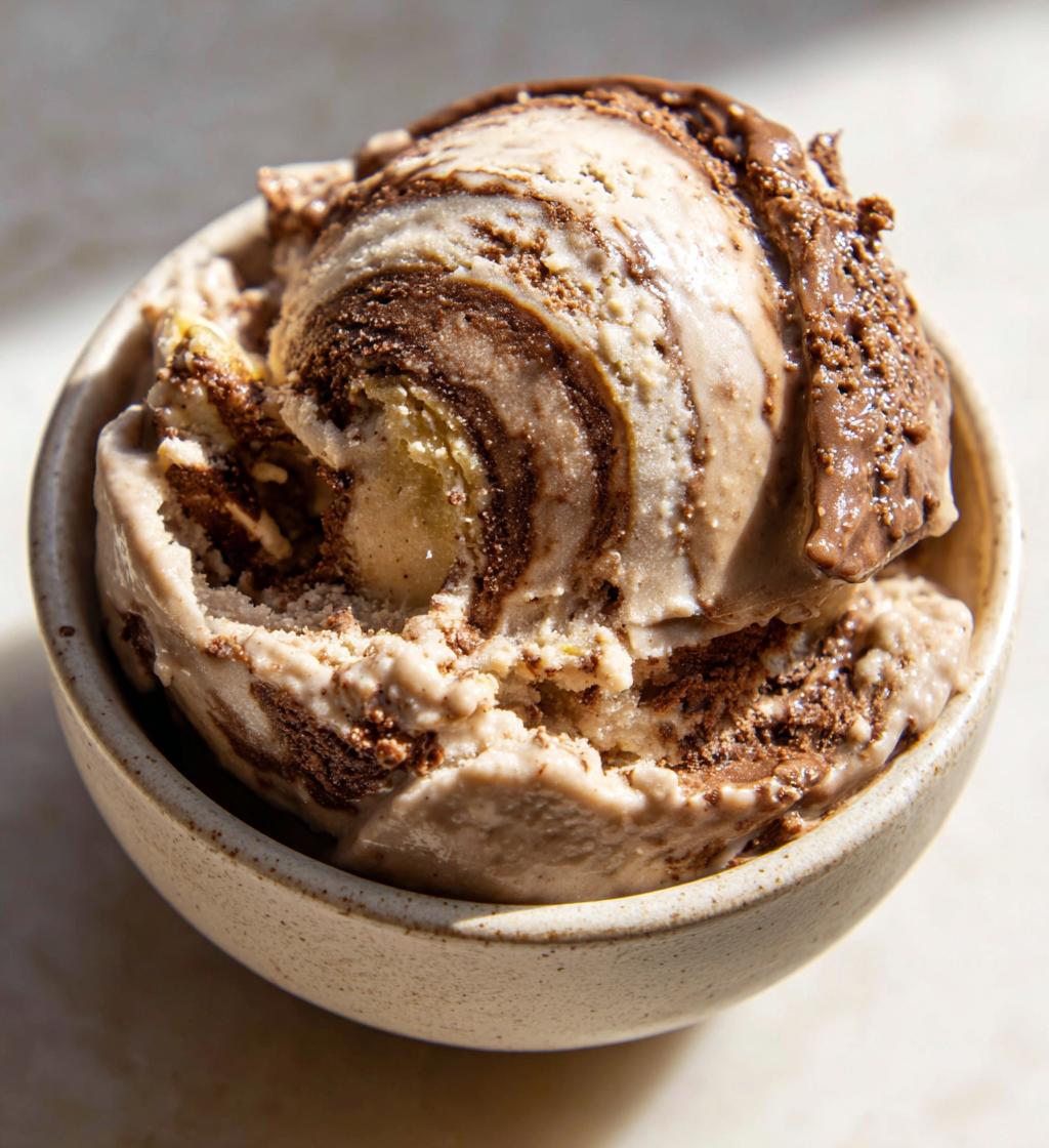 Banana Chocolate Tahini Ice Cream - detail 1