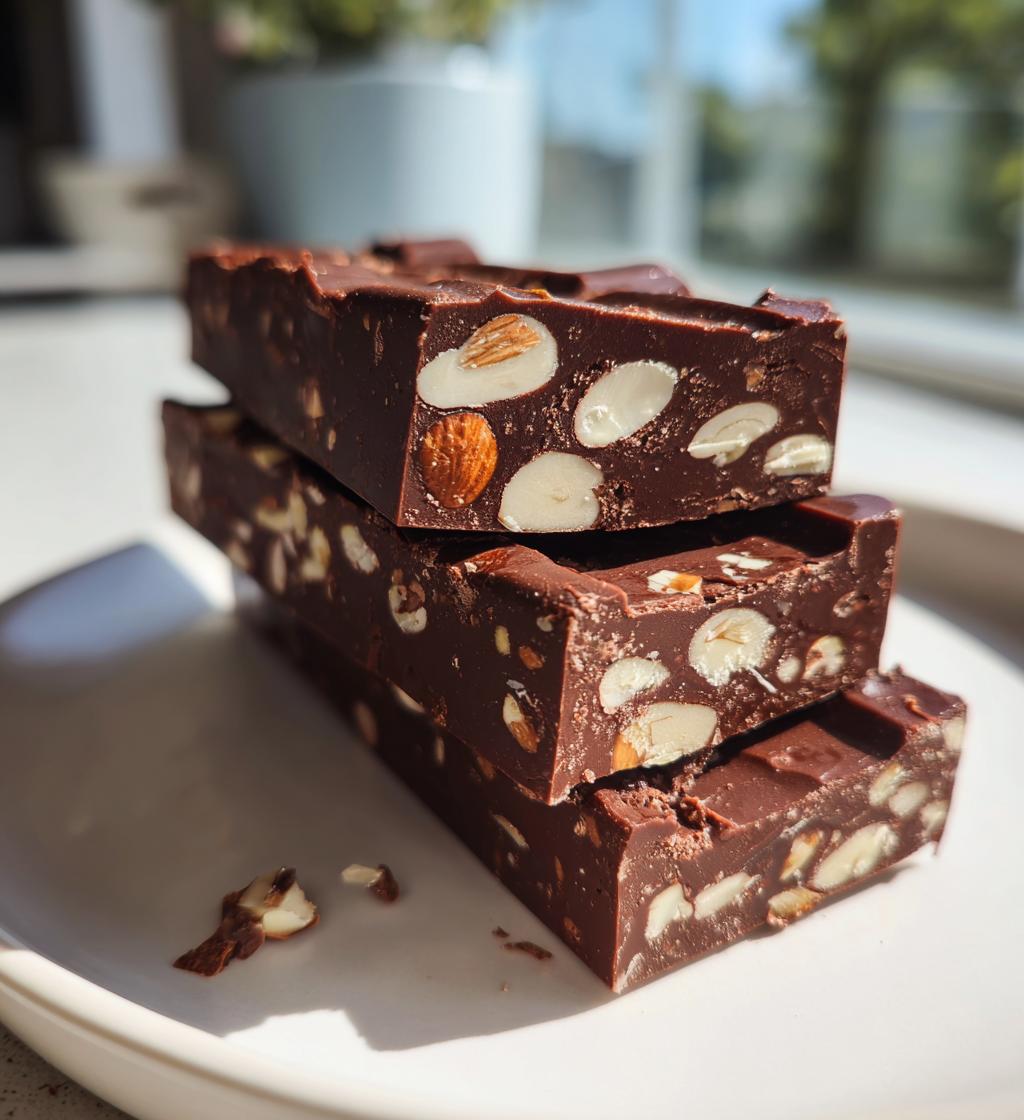 Chocolate Almond Halva Slices - detail 1