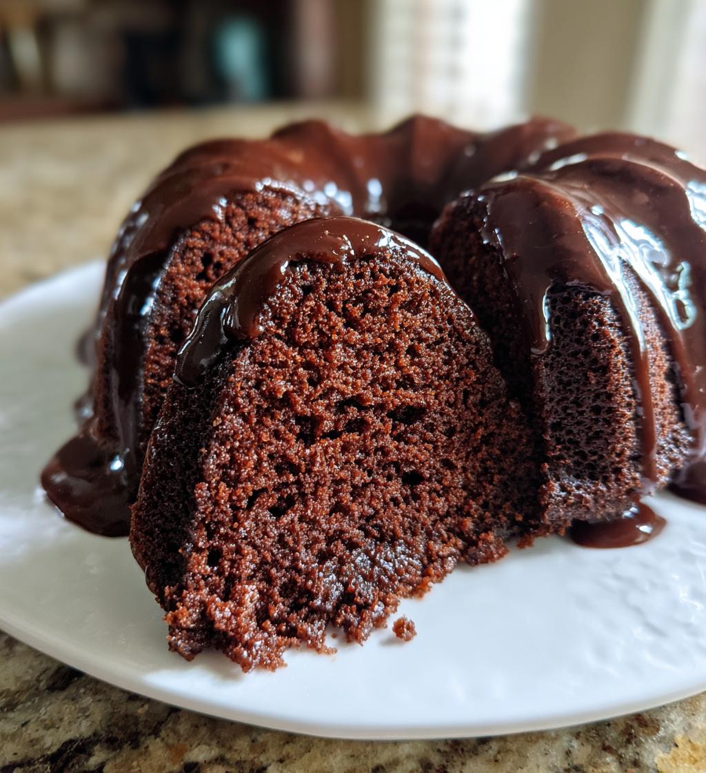 Chocolate Bundt Cake - detail 1