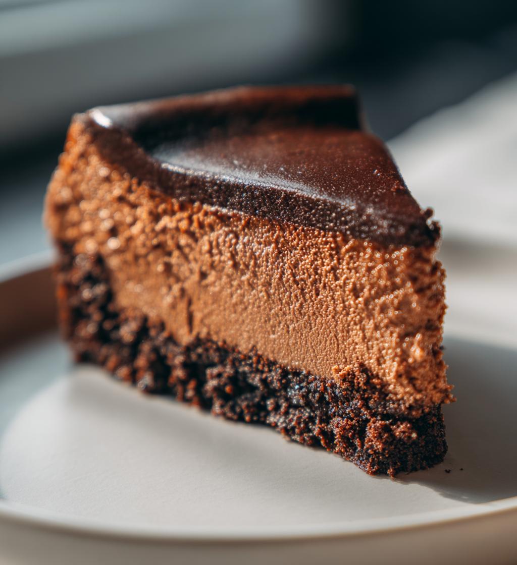 Chocolate Cheesecake (baked) - detail 1