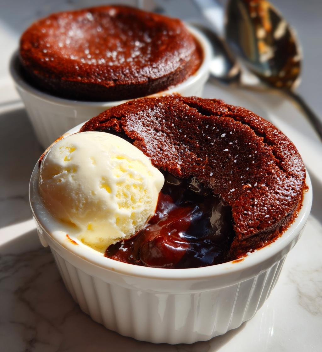 Chocolate Fondant Pots - detail 1