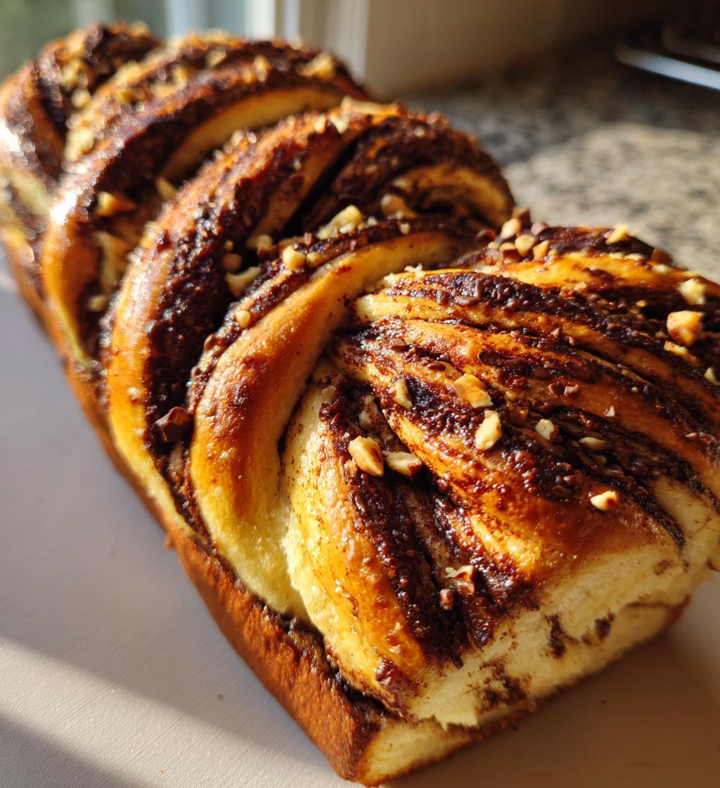 Chocolate Hazelnut Babka - detail 1
