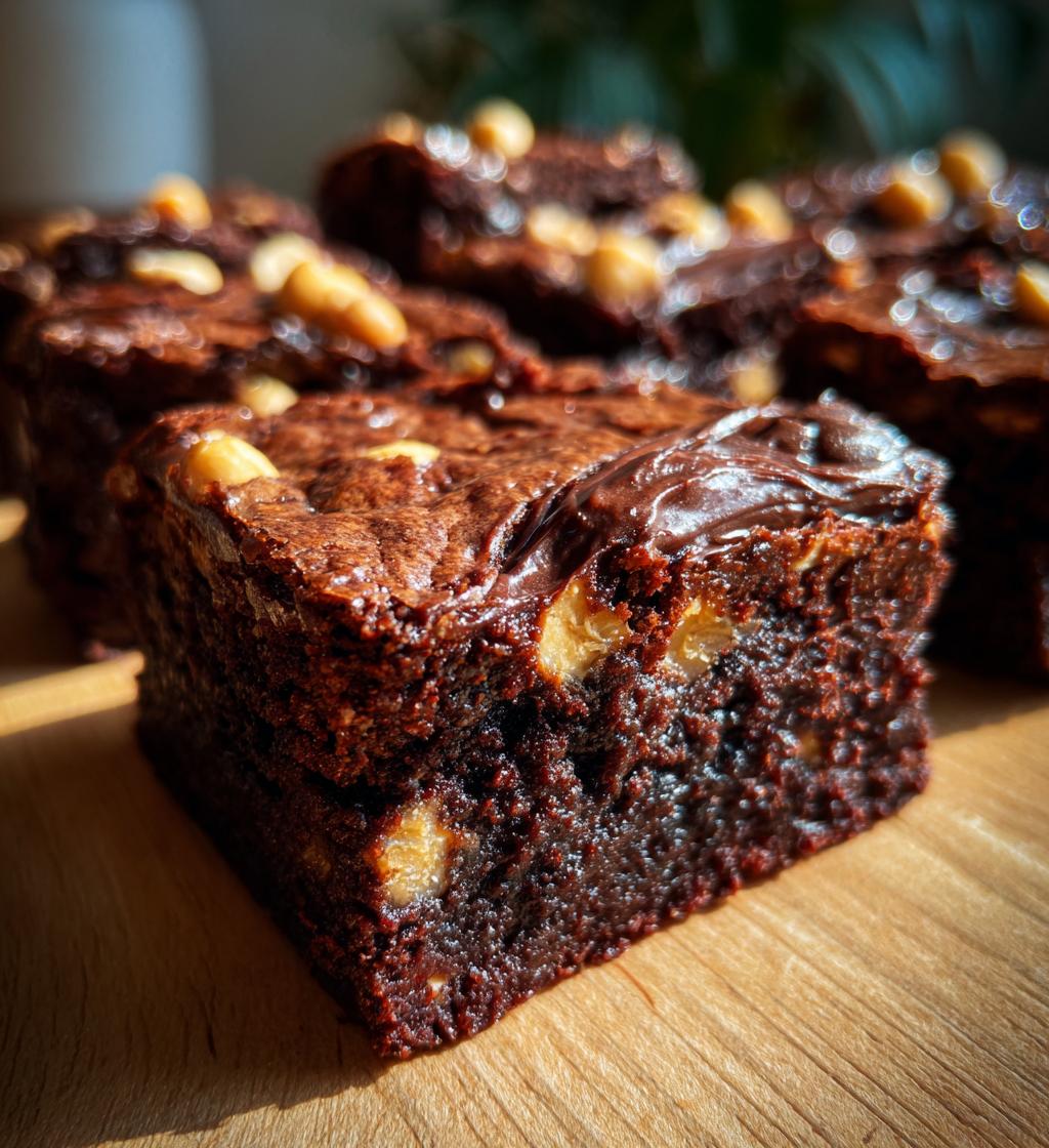 Chocolate Hazelnut Spread Swirl Brownies - detail 1