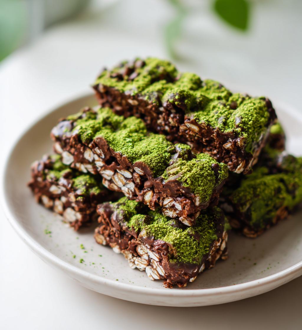 Chocolate Matcha Latte Clusters - detail 1