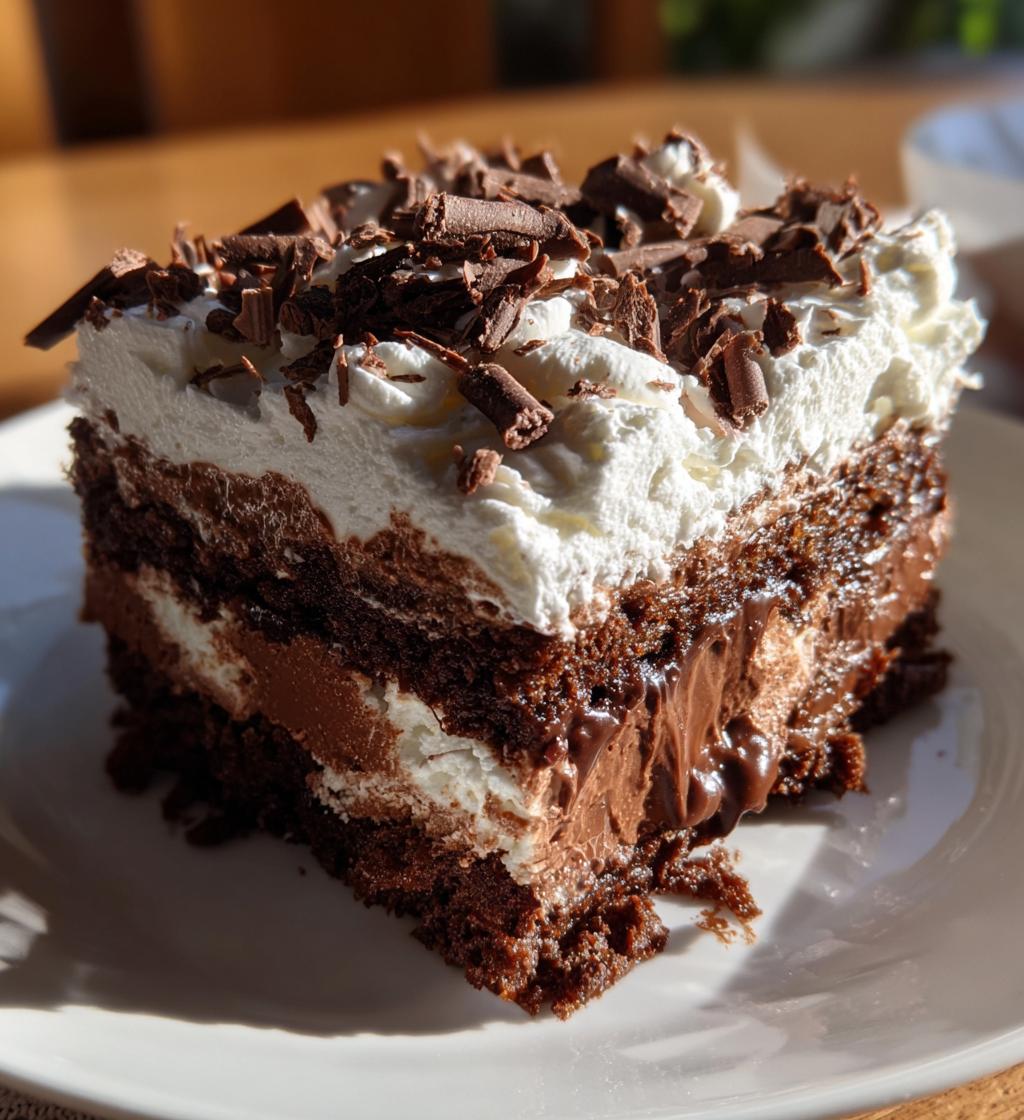 Chocolate Poke Cake - detail 1