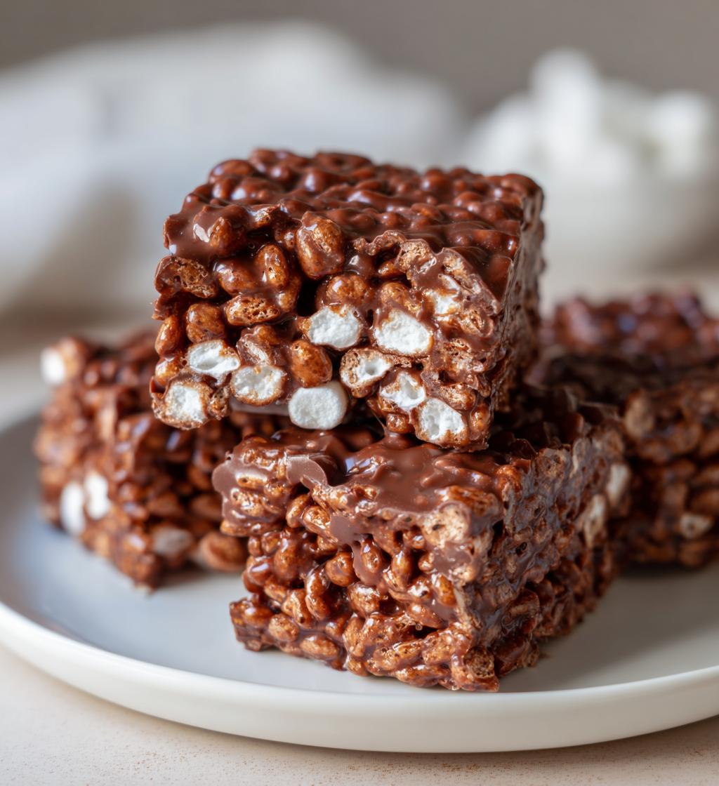 Chocolate Rice Krispie Treats - detail 1