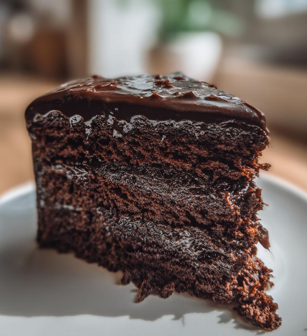 Chocolate Stout‑Style Cake (made with cocoa + coffee) - detail 1