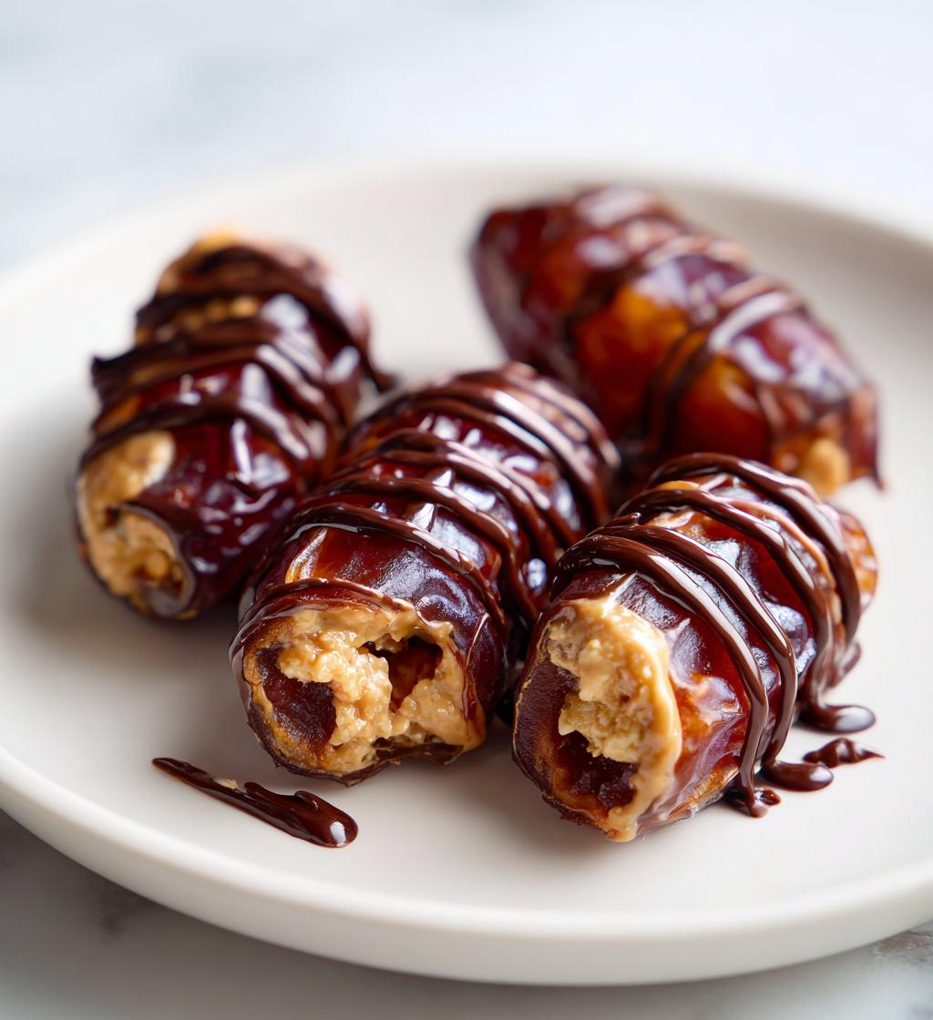 Chocolate Tahini Stuffed Dates - detail 1