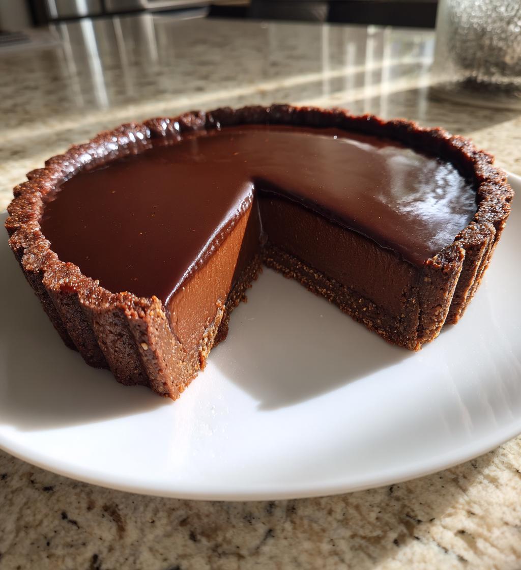 Chocolate Tart with Ganache - detail 1