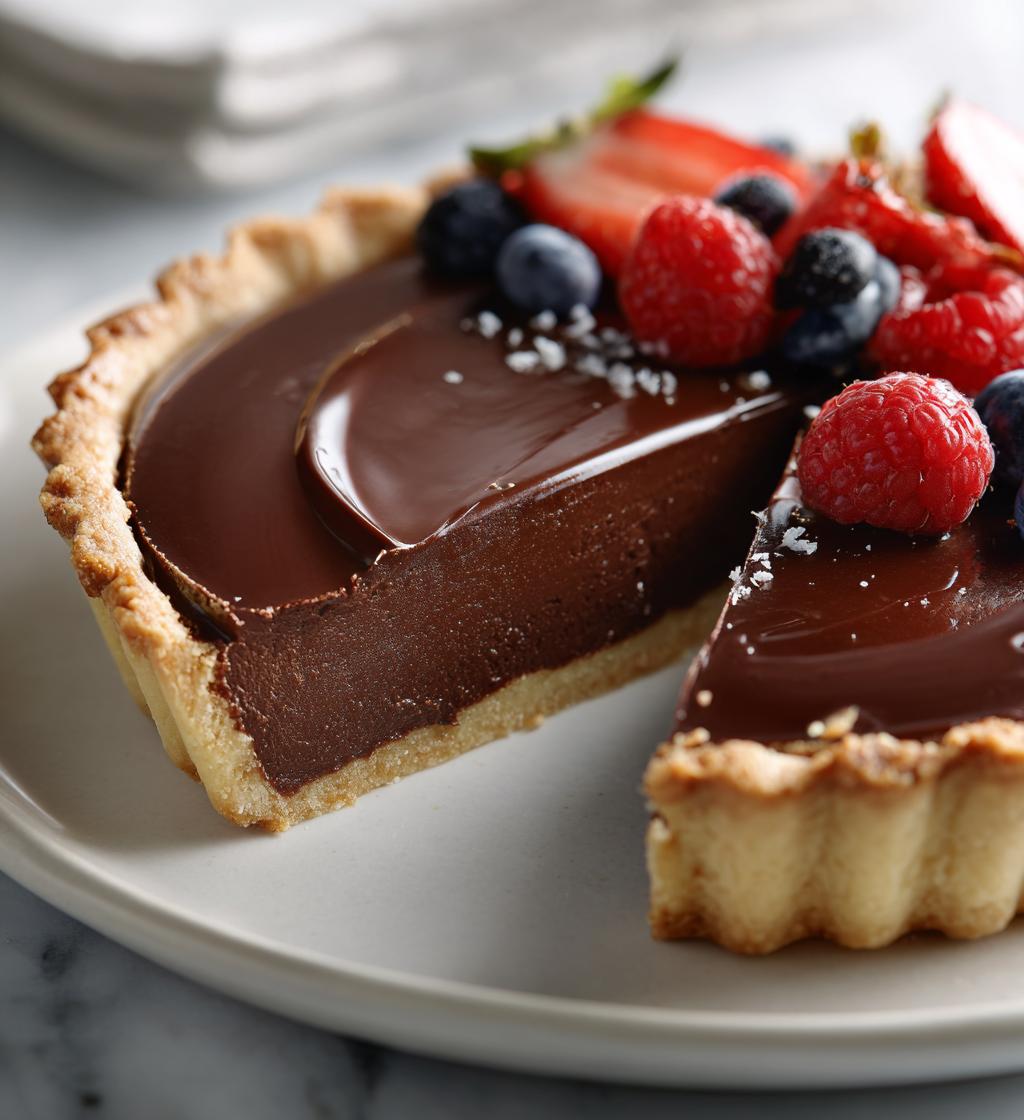 Chocolate Truffle Tart - detail 1