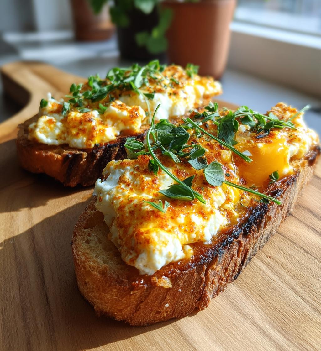 Crispy Feta Eggs Toast - detail 1