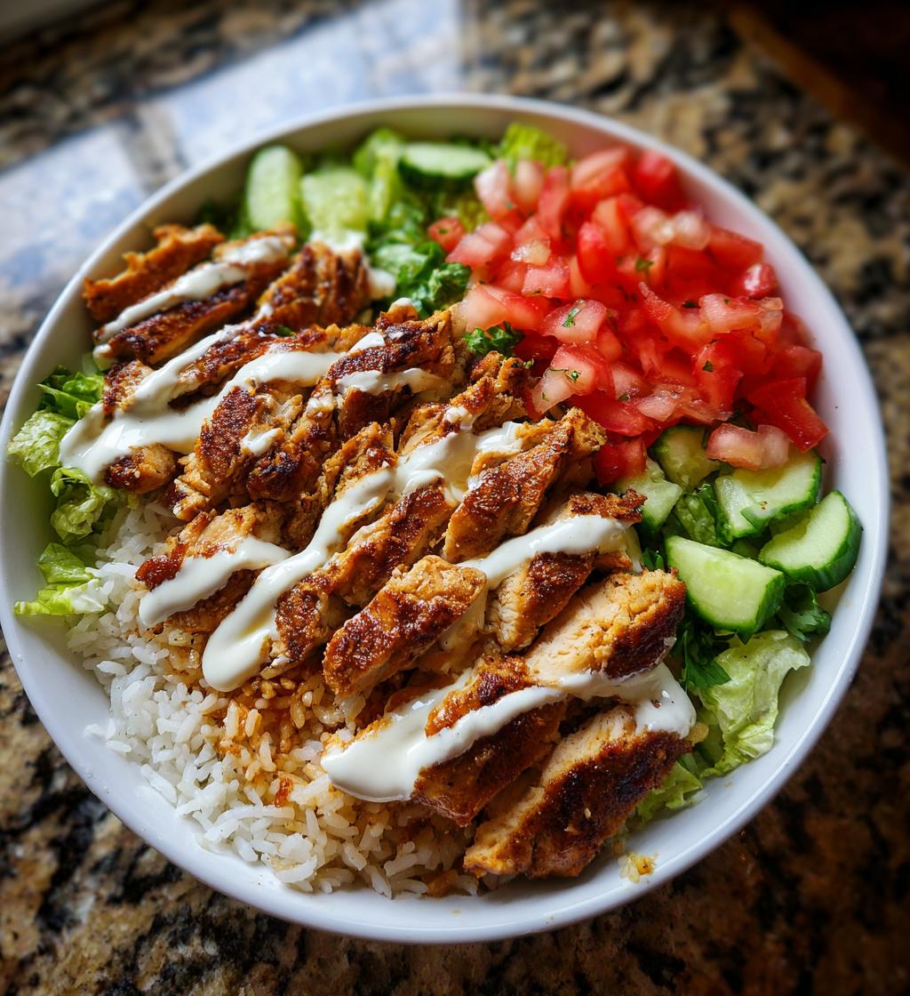 Halal Chicken Over Rice Bowl - detail 1