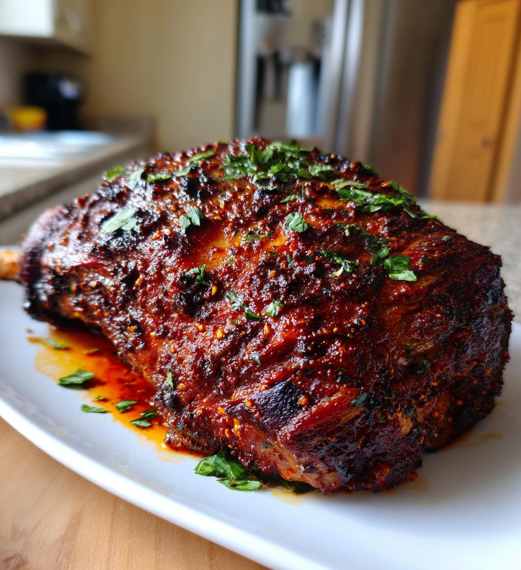 Harissa Glazed Lamb Roast - detail 1