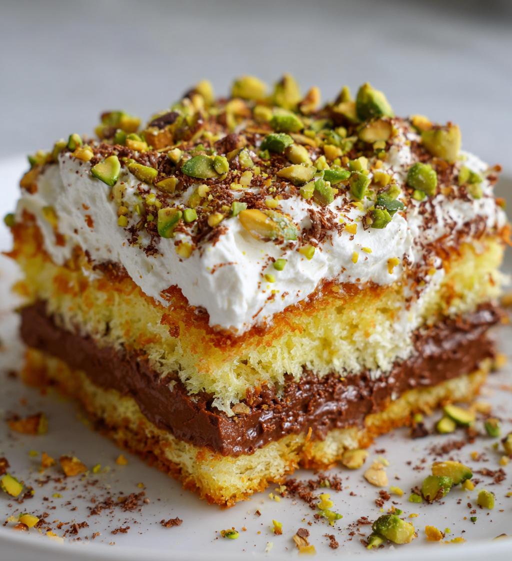 Kunafa Chocolate Icebox Cake - detail 1