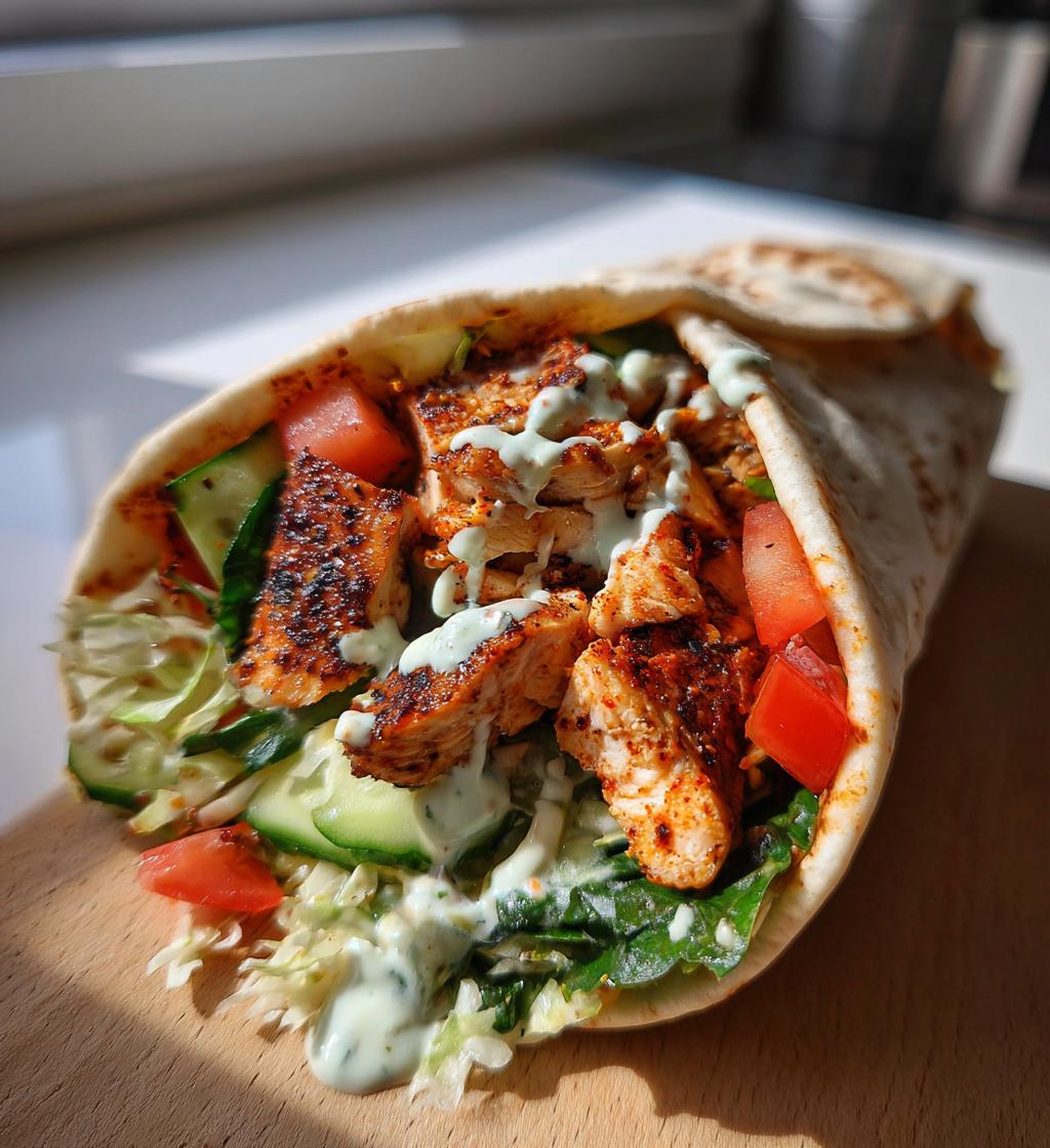 Lebanese Chicken Shawarma Wraps - detail 1