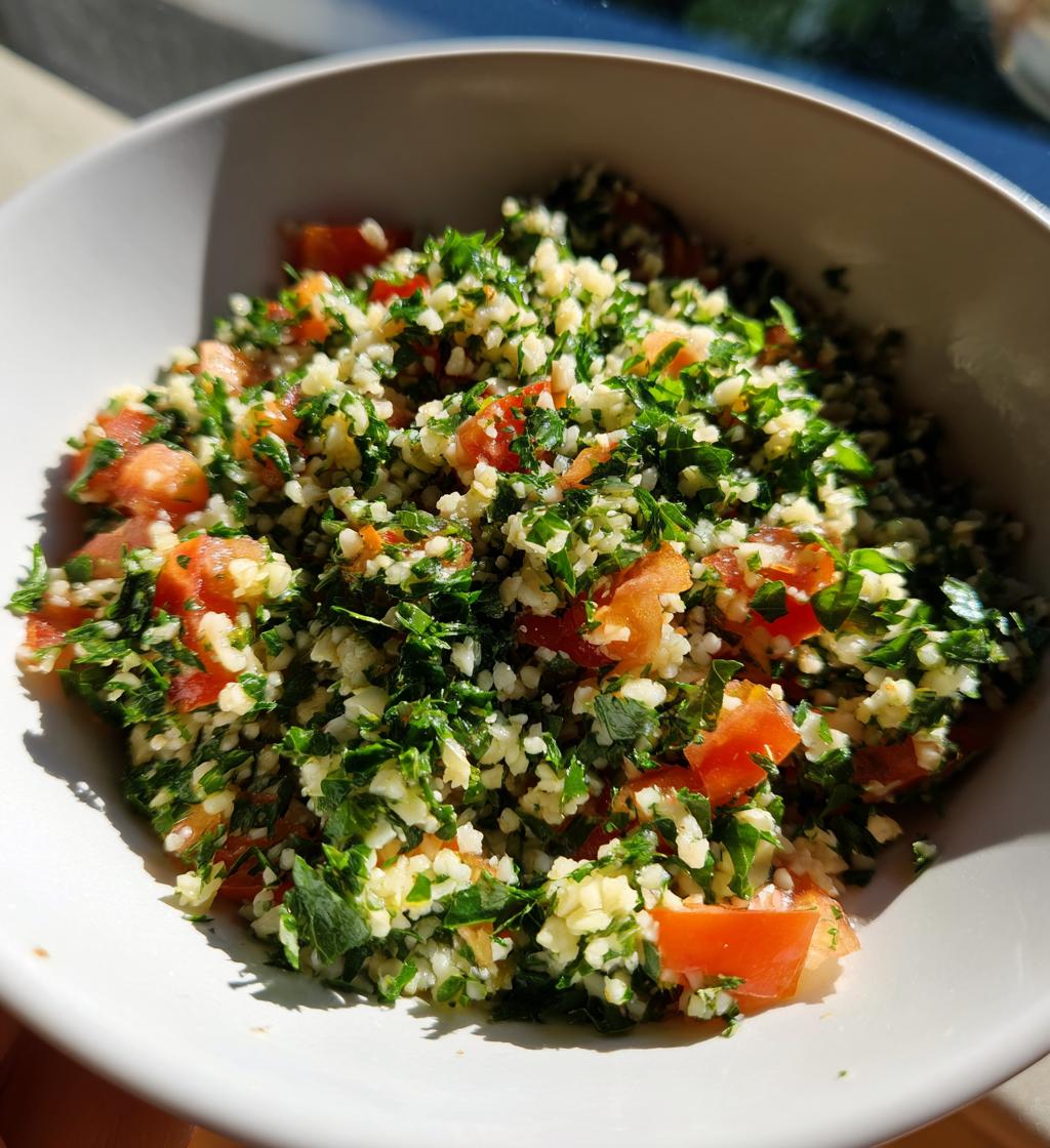 Lebanese Tabbouleh Salad - detail 1