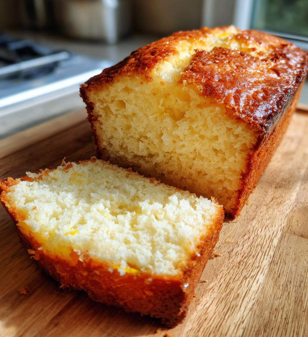 Lemon Yoghurt Loaf Cake - detail 1