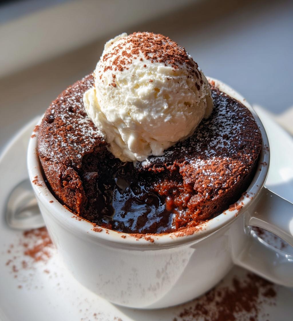 Molten Lava Mug Cake - detail 1