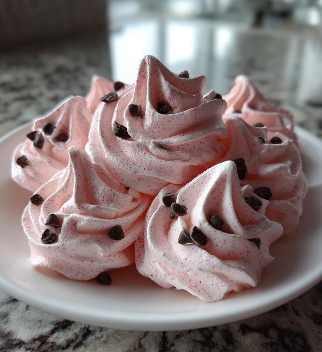 Rose Chocolate Meringues - detail 1