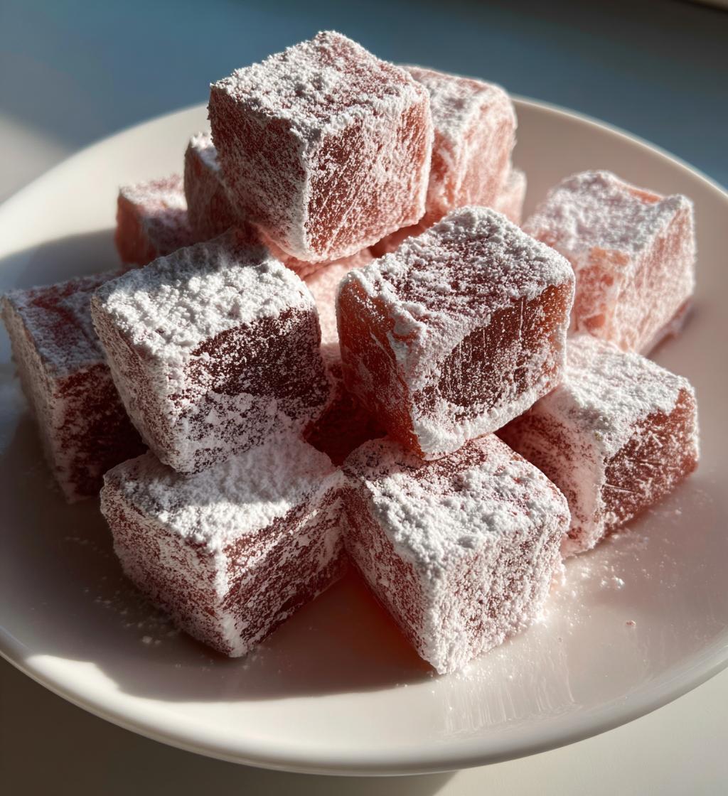 Rose Chocolate Turkish Delight - detail 1