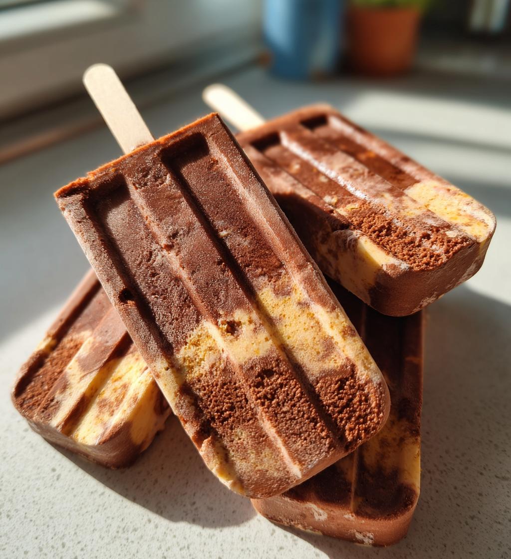 Saffron Chocolate Kulfi Pops - detail 1