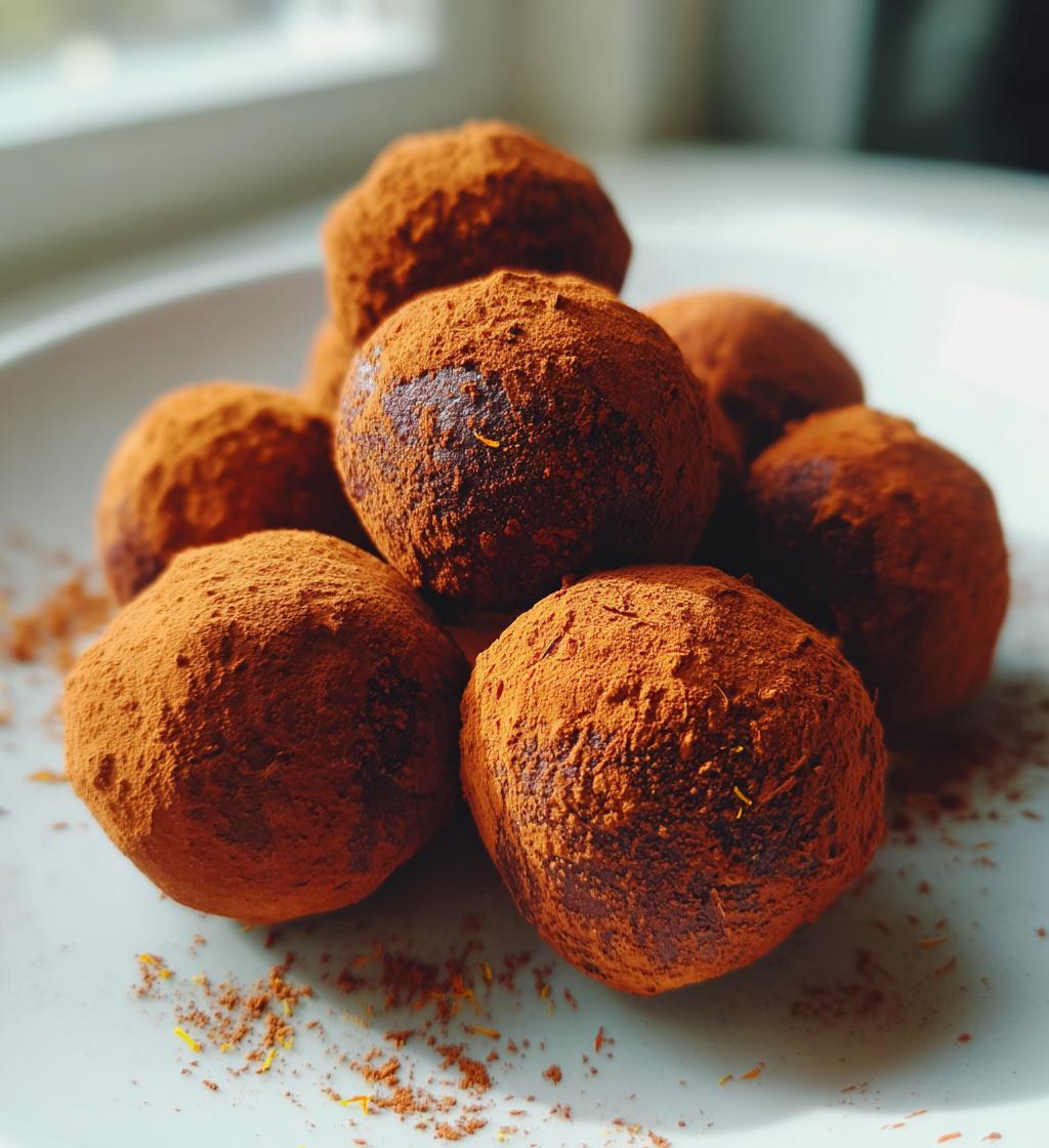 Saffron Chocolate Truffles - detail 1
