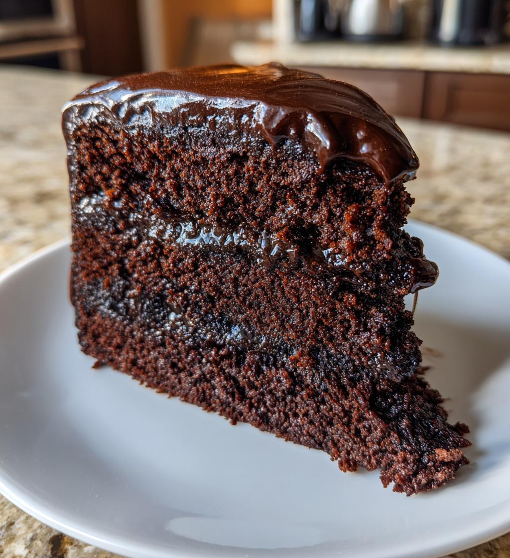 Sourdough Chocolate Cake - detail 1