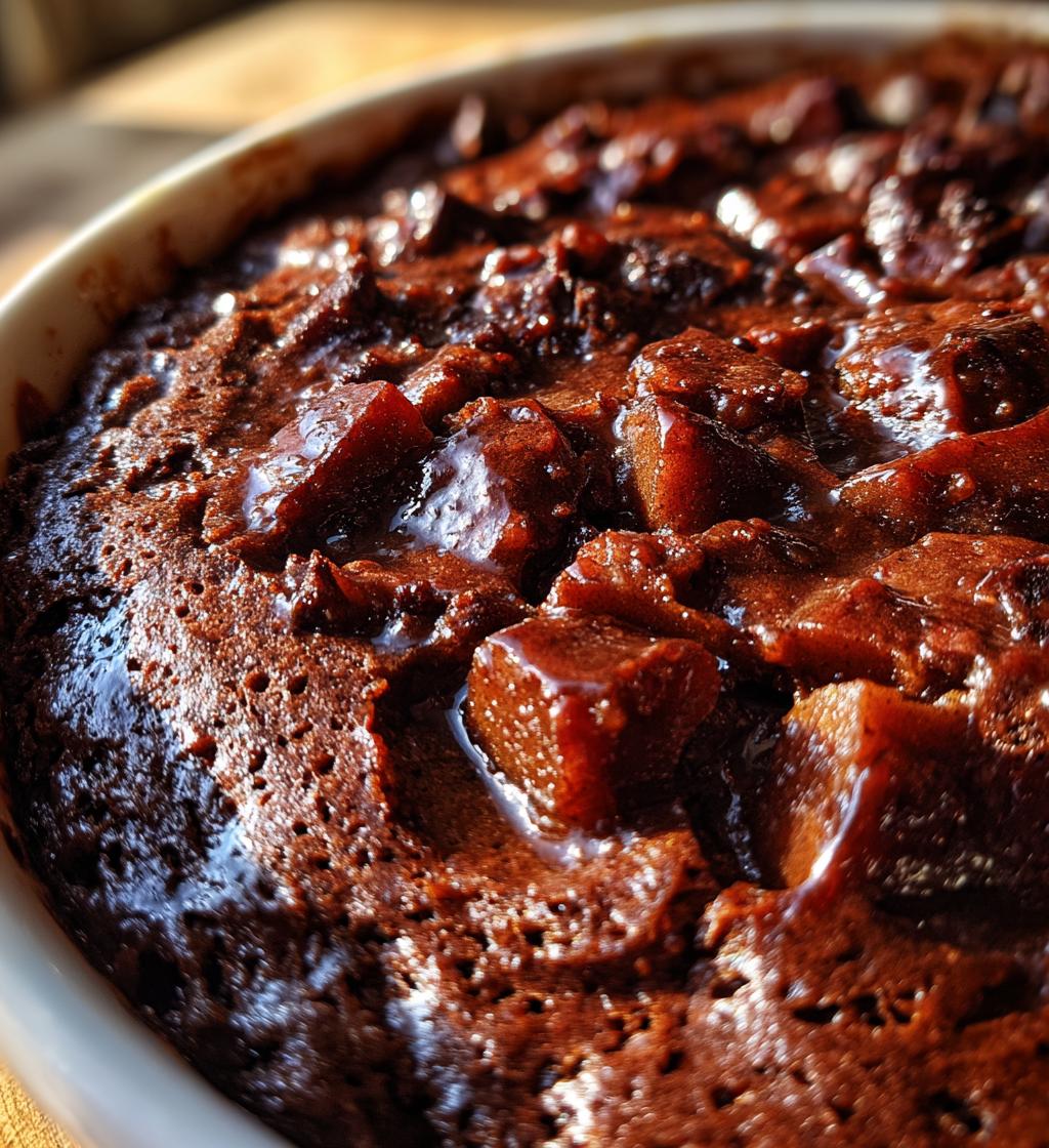 Squidgy Chocolate Pear Pudding - detail 1