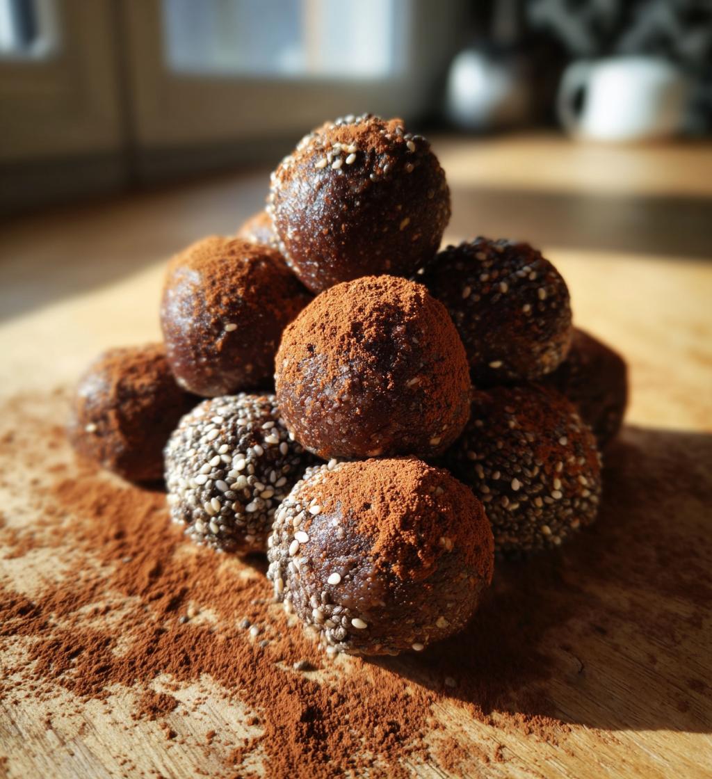 Tahini Chocolate Protein Balls - detail 1
