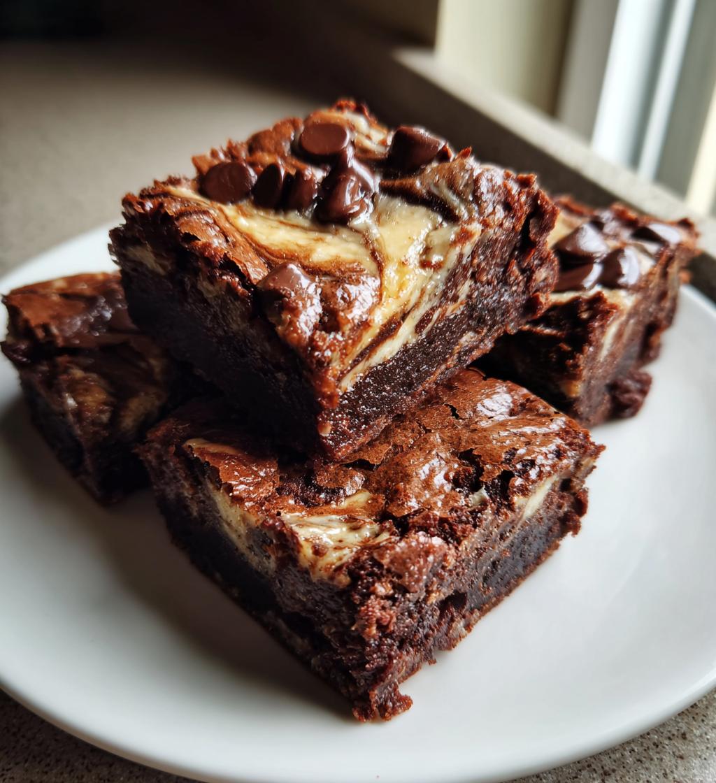 Tahini Chocolate Swirl Brownies - detail 1