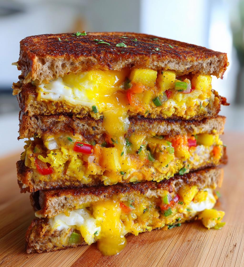 The Ultimate All-In-One Breakfast Hash Sandwich - detail 1