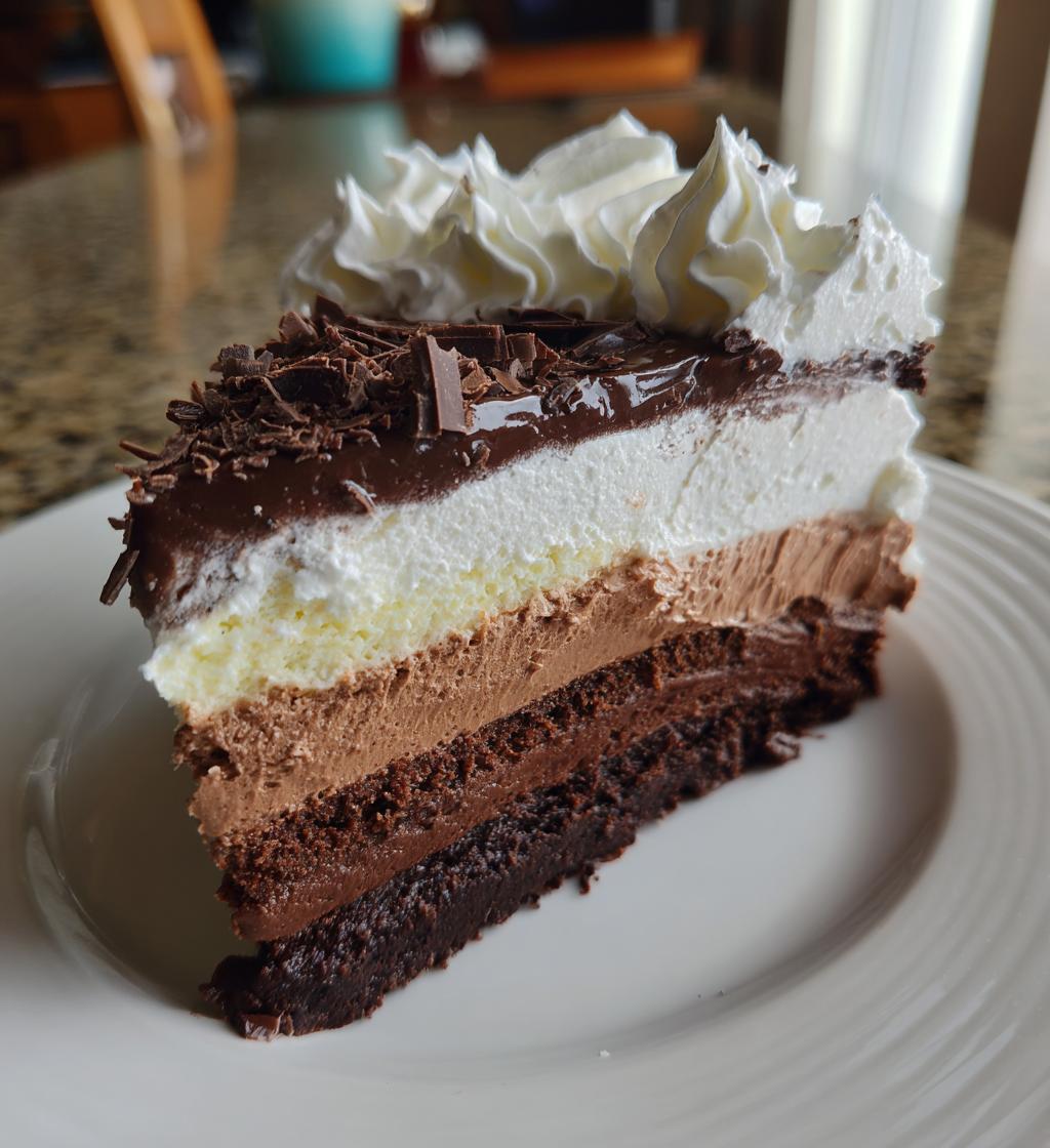 Triple Chocolate Mousse Cake - detail 1