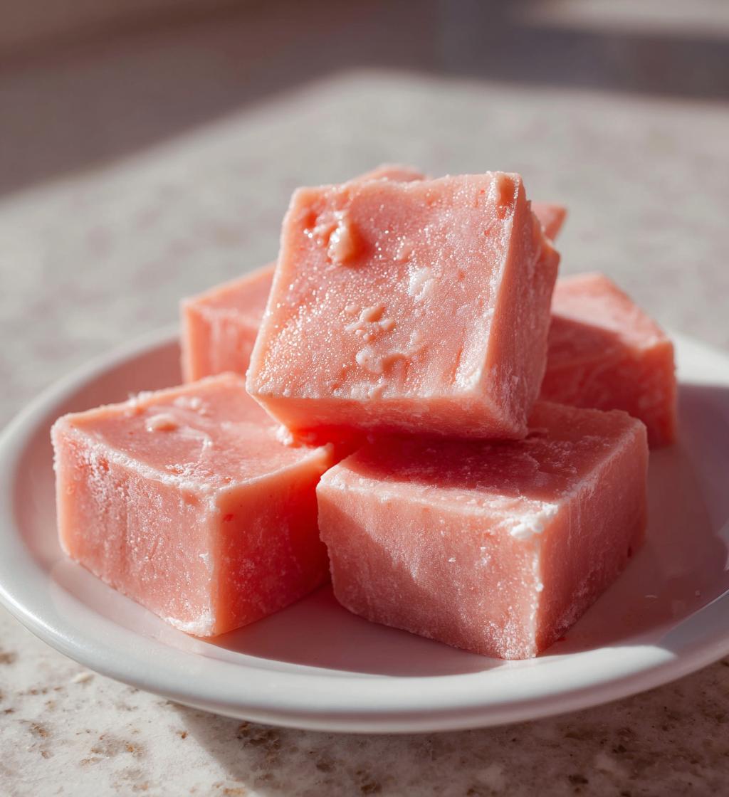 2 Ingredient Strawberry Fudge - detail 1