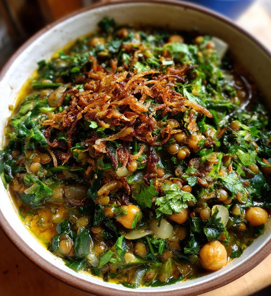 Ash Reshteh (Persian Herb Soup) - detail 1