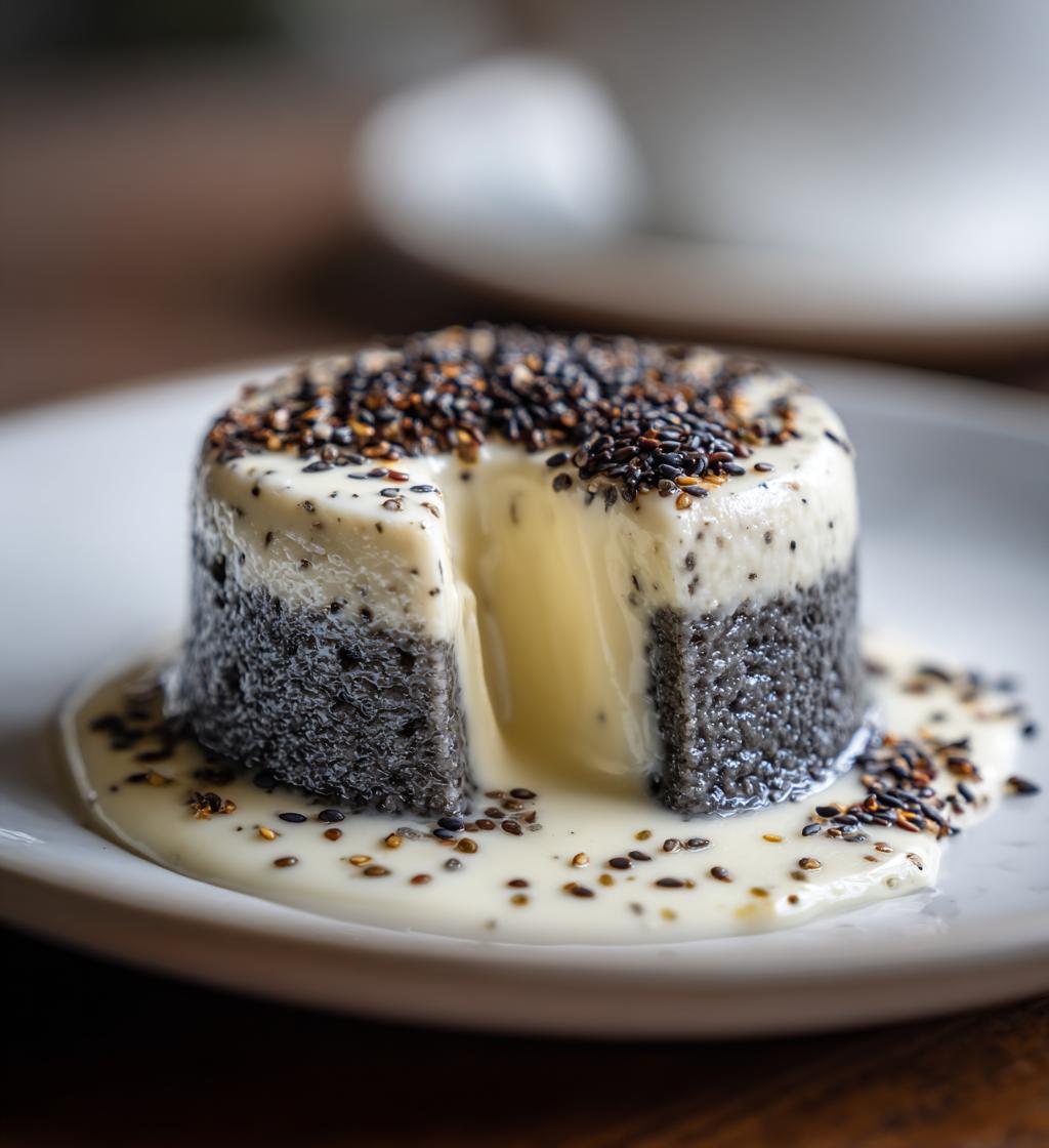 Black Sesame Panna Cotta - detail 1