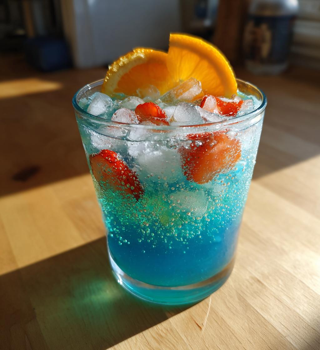 Blue Lagoon Mocktail - detail 1