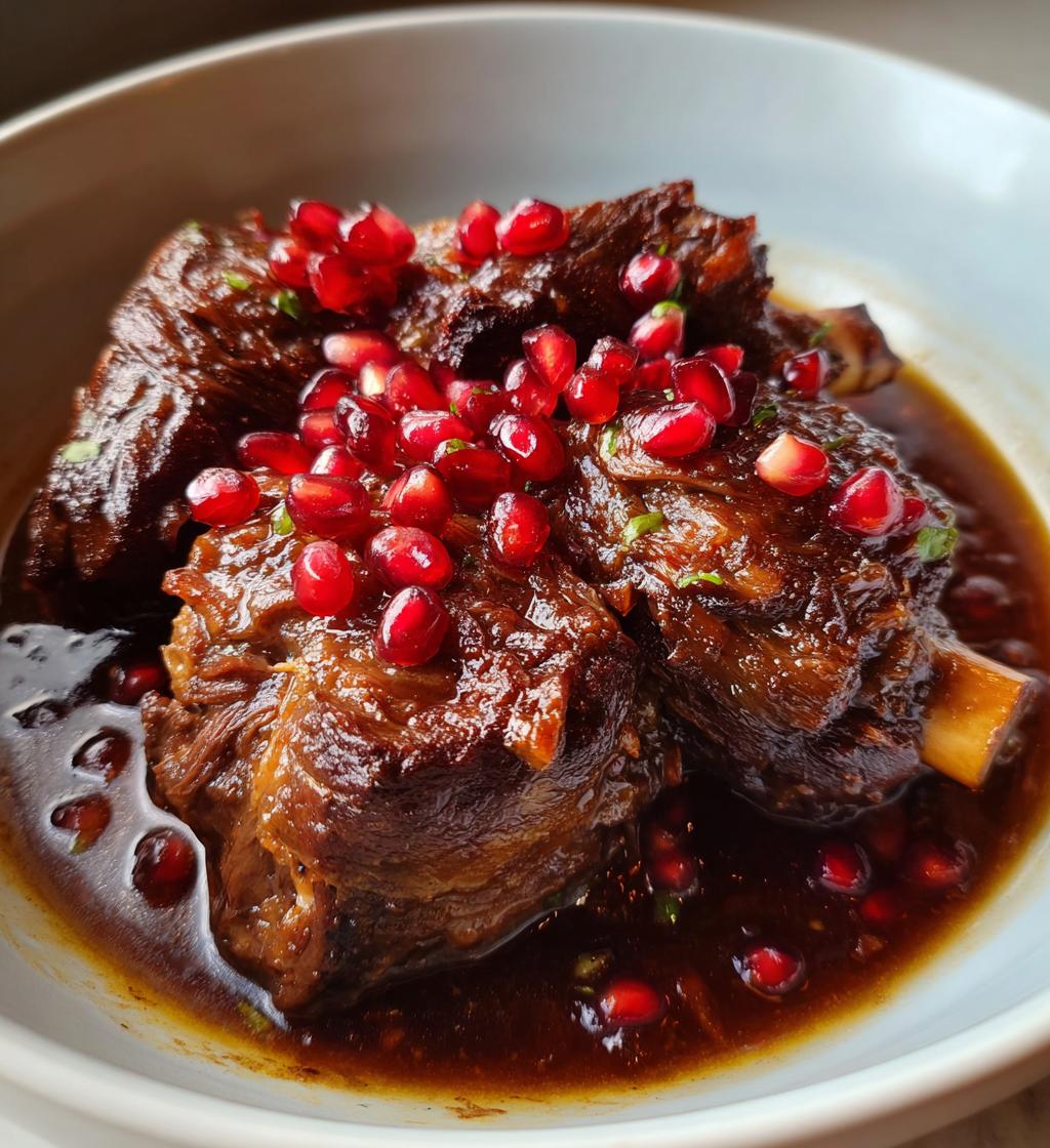 Braised Lamb Shanks in Pomegranate Juice - detail 1