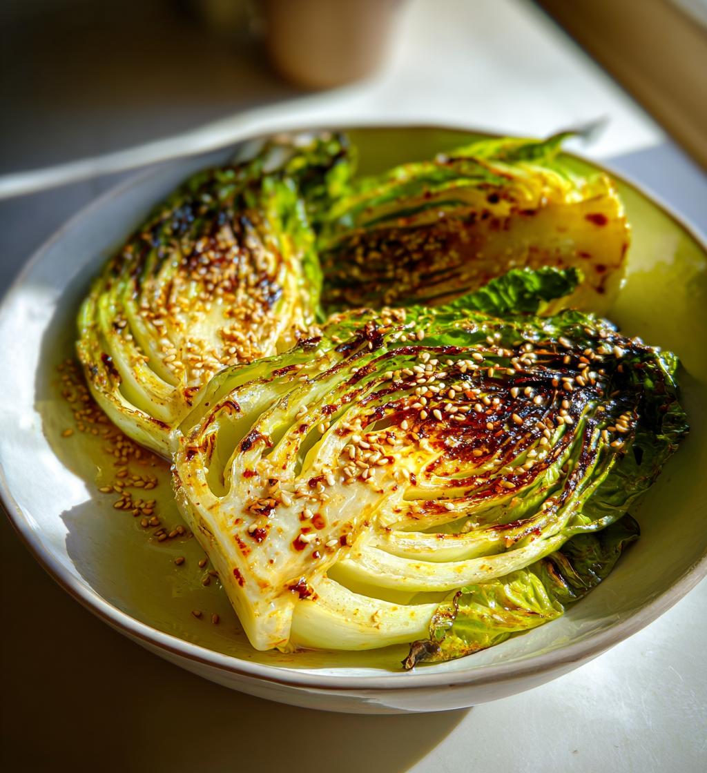 Charred Hispi Cabbage with Miso Butter - detail 1