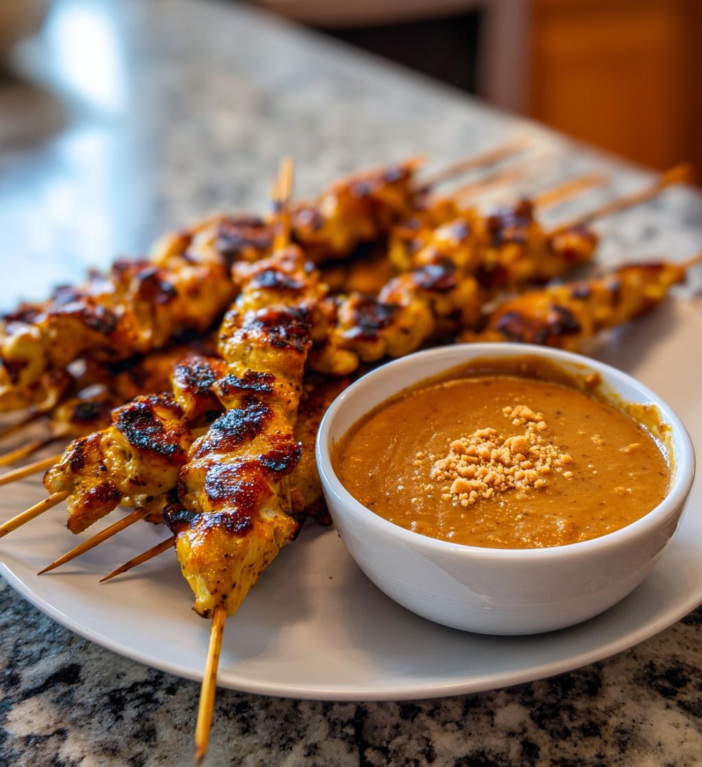 Chicken Satay with Peanut Sauce - detail 1