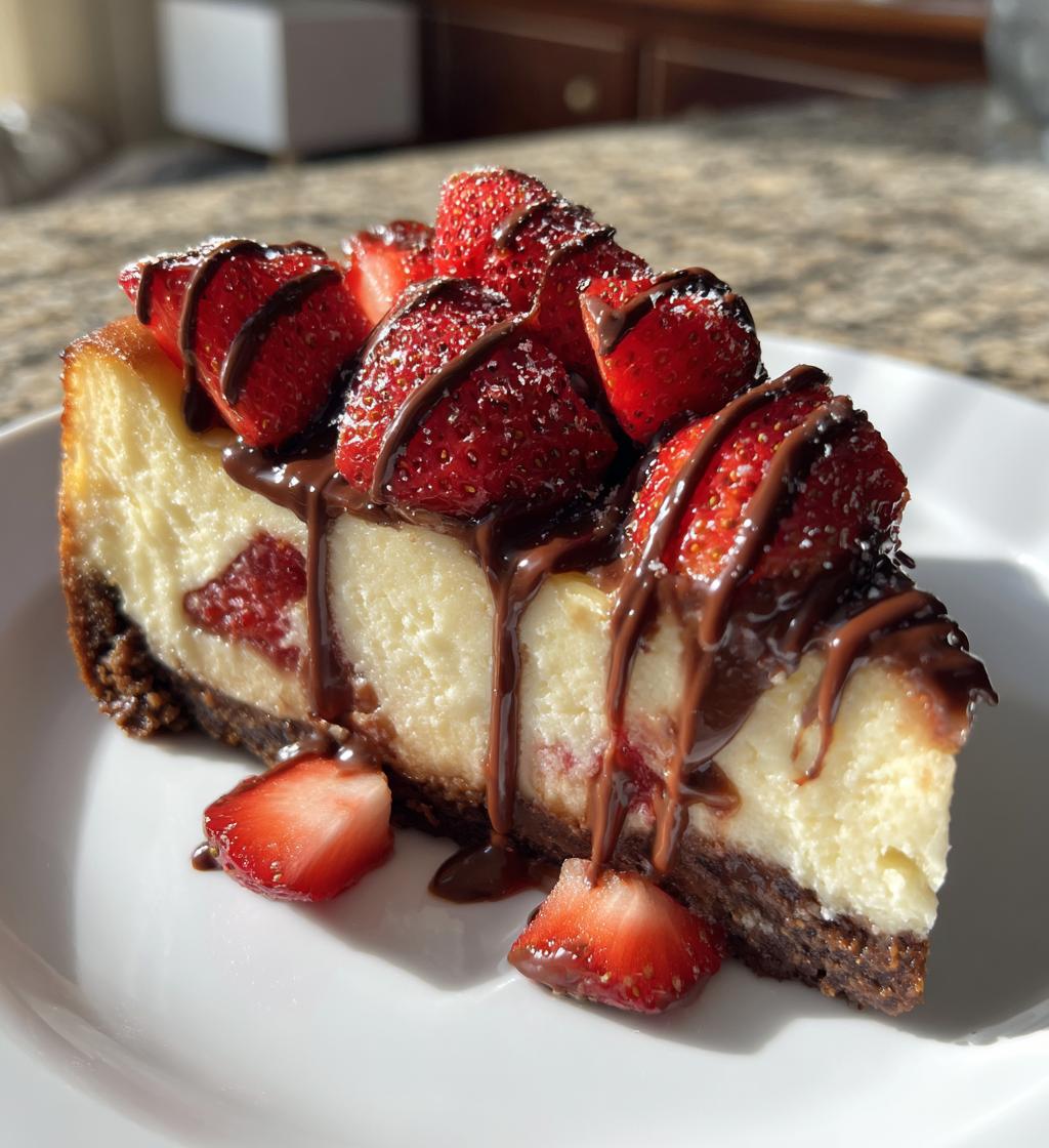 Chocolate Covered Strawberry Cheesecakes - detail 1