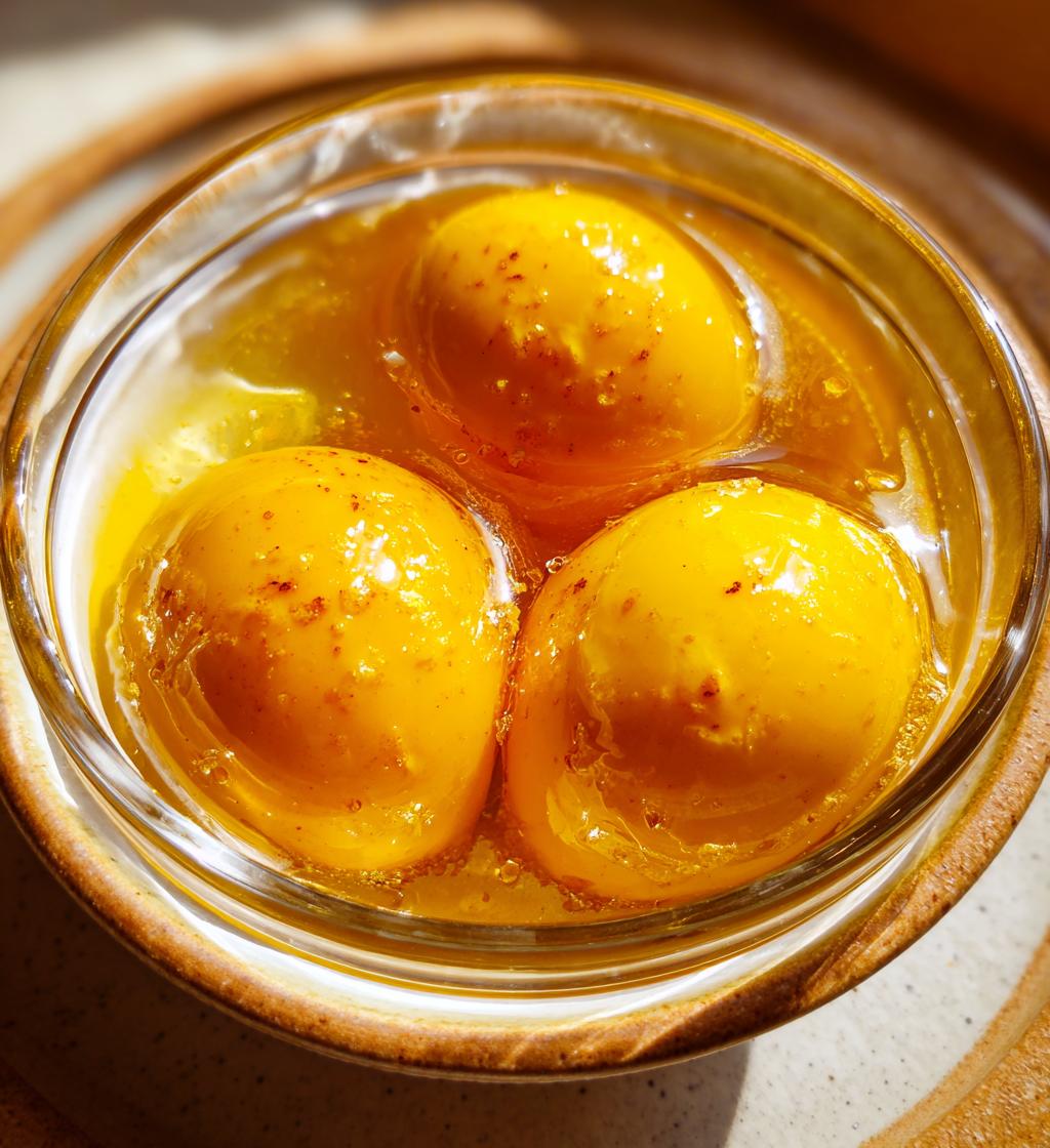 Confit Egg Yolks in Tallow - detail 1