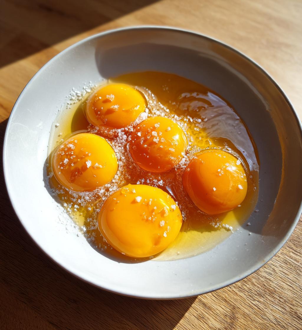 Confit Egg Yolks in Tallow (Rich garnish for steaks) - detail 1