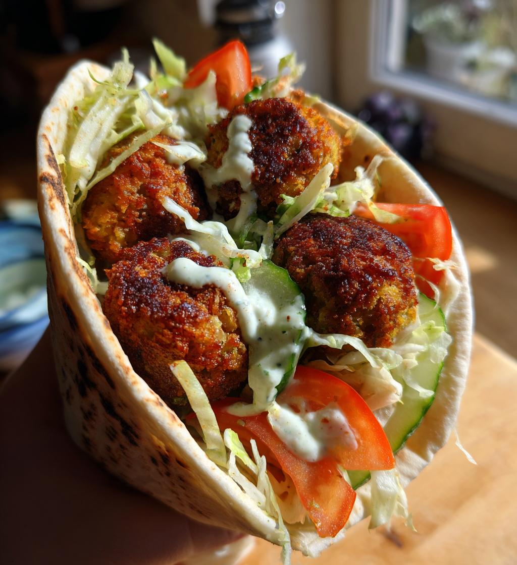 Crispy Falafel Wrap with Tahini - detail 1