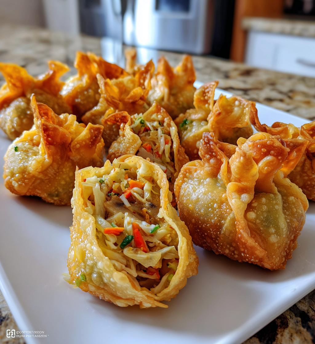 Crispy Rice Paper 'Flower' Dumplings - detail 1