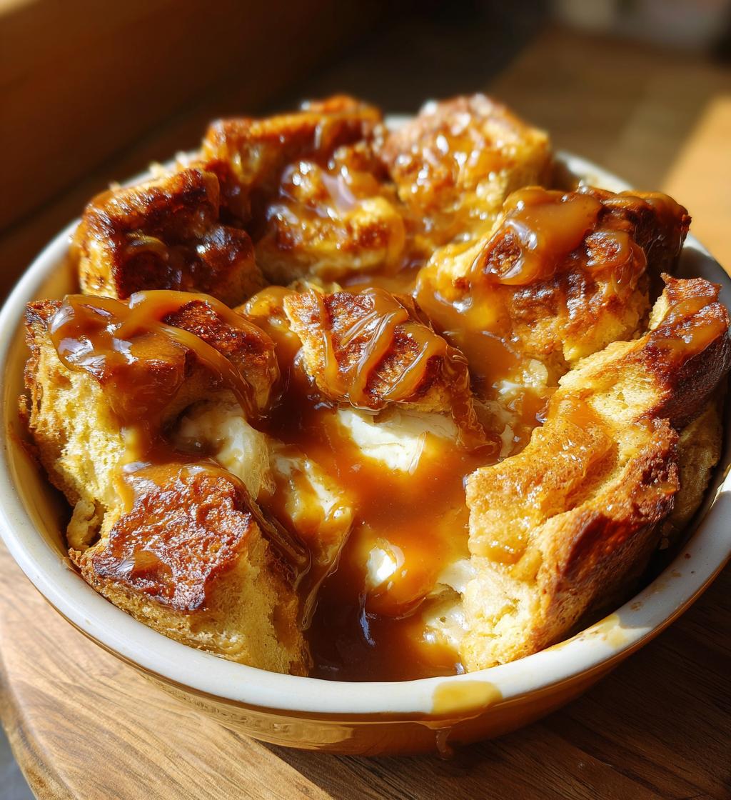 Croissant Bread Pudding with Salted Caramel - detail 1