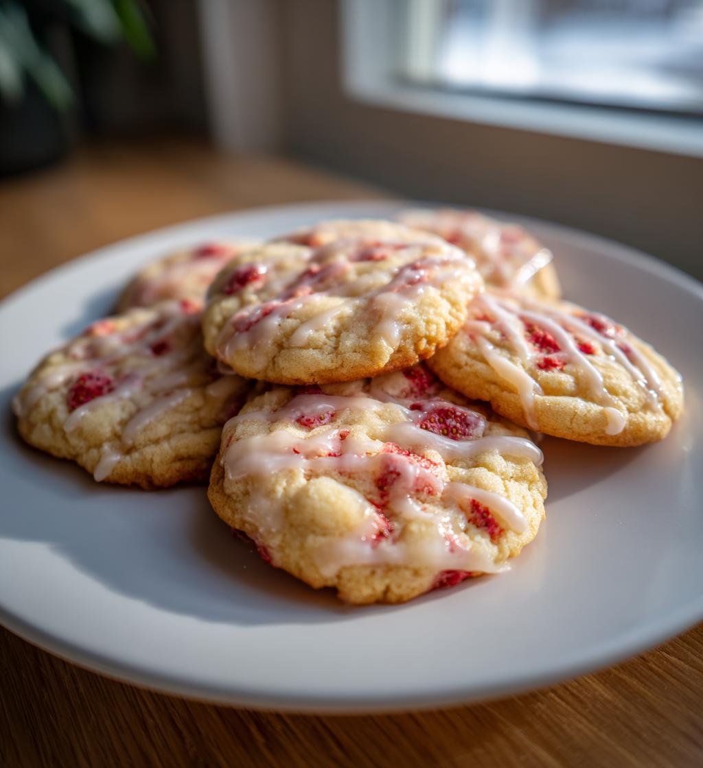 Crumbl Strawberry Cookies - detail 1