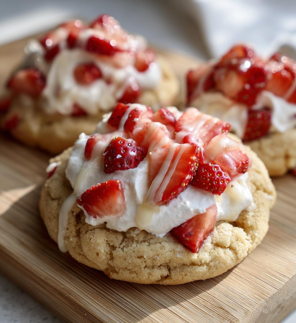 Crumbl Strawberry Shortcake Cookies - detail 1